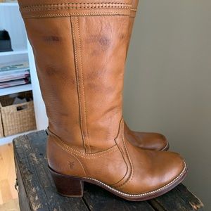 Frye boots cognac size 8